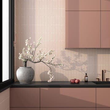 Vloertegel/Wandtegel Roze 6x18,6cm (Muurtegels), Keramiek, Nieuw, Minder dan 20 cm, 10 m² of meer