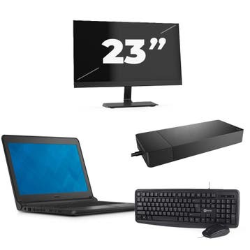 Dell Latitude 3340 -   i3-12e 8GB  - 256GB  + 1x 23 inch, Qwerty, Verzenden, 8 GB, 13 inch
