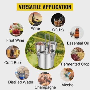 50L RVS Alcohol Distilleerder - Professionele Stookketel voo