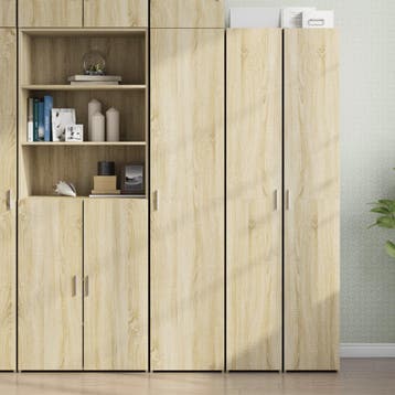vidaXL buffetkast 40x42,5x185 cm bewerkt hout sonoma, Huis en Inrichting, Kasten | Buffetkasten, Minder dan 50 cm, Verzenden, Nieuw