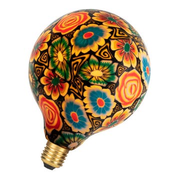 Bailey LED Paint Globe E27 7W 100lm 1900K | Bloem motief..., Huis en Inrichting, Lampen | Overige, Ophalen of Verzenden, Nieuw