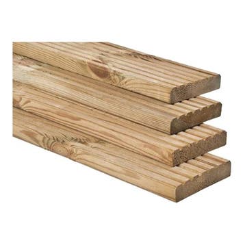 Vlonderplank Geimpregneerd vuren 2.8x14.5x400cm ACTIE, Ophalen of Verzenden, Nieuw