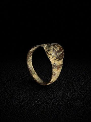 Laat-Romeins / Vroeg-Byzantijns Brons Ring - 2e tot 5e eeuw