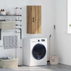 vidaXL Wandkast Artisan Eiken 34,5 x 34 x 90 cm Bewerkt hout, Huis en Inrichting, Kasten | Buffetkasten, Minder dan 50 cm, Verzenden