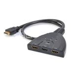 Triangle Style 3-Port 1080P HDMI V1.3b Mini Switch HUB Black, Audio, Tv en Foto, Audiokabels en Televisiekabels, Ophalen of Verzenden