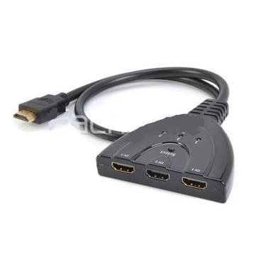 Triangle Style 3-Port 1080P HDMI V1.3b Mini Switch HUB Black, Audio, Tv en Foto, Audiokabels en Televisiekabels, Ophalen of Verzenden
