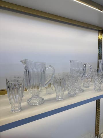 LEUMX Luxe Glazen Waterset 7-delig – Kristaldesign – Horeca, Ophalen, Nieuw