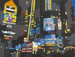 Ugo Nespolo (1941) - Broadway at Night