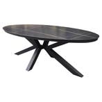 Talitha dining tuintafel 220x114xH75 cm ovaal antraciet, Tuin en Terras, Tuintafels, Ophalen of Verzenden, Nieuw