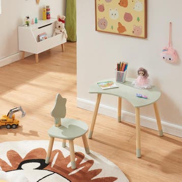 Kindertafelset Lallega met stoel mintgroen en naturel [en.ca, Verzenden, Nieuw