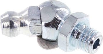 45° Haakse Smeernippel Staal M6x1 DIN 71412 [5 Stuks], Verzenden, Nieuw