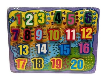 Veiling - Playwood Houten Cijfer en Alfabetpuzzel, Kinderen en Baby's, Nieuw