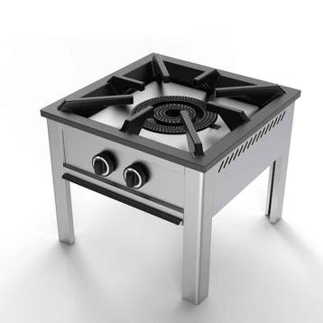 HCB Pro-line Wokbrander - hokker - 60 x 60 cm - 22 kW -RVS, Verzenden, Nieuw in verpakking, Overige typen