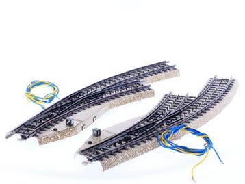 Schaal H0 Märklin 5140 Set elektrische gebogen wissels #158, Wisselstroom, Gebruikt, Rails, Ophalen of Verzenden