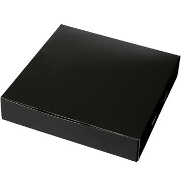 Taartdoos 25x25x5cm. Zwart 3st, Verzenden, Nieuw