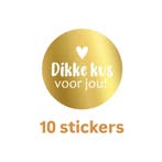 10 sticker dikke KUS voor jou ! - goudfolie - Liefde - va..., Ophalen of Verzenden, Nieuw, Sticker