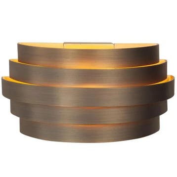 Moderne wandlamp | Brons | Rond | 25cm | G9 fitting  | Scudo, Huis en Inrichting, Ophalen of Verzenden, Nieuw, Metaal