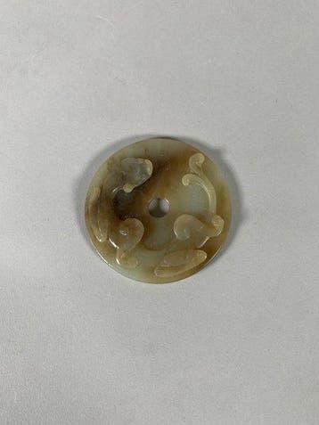 Oud-Chinees, Ming-dynastie jade Kleine Disc Song-Ming