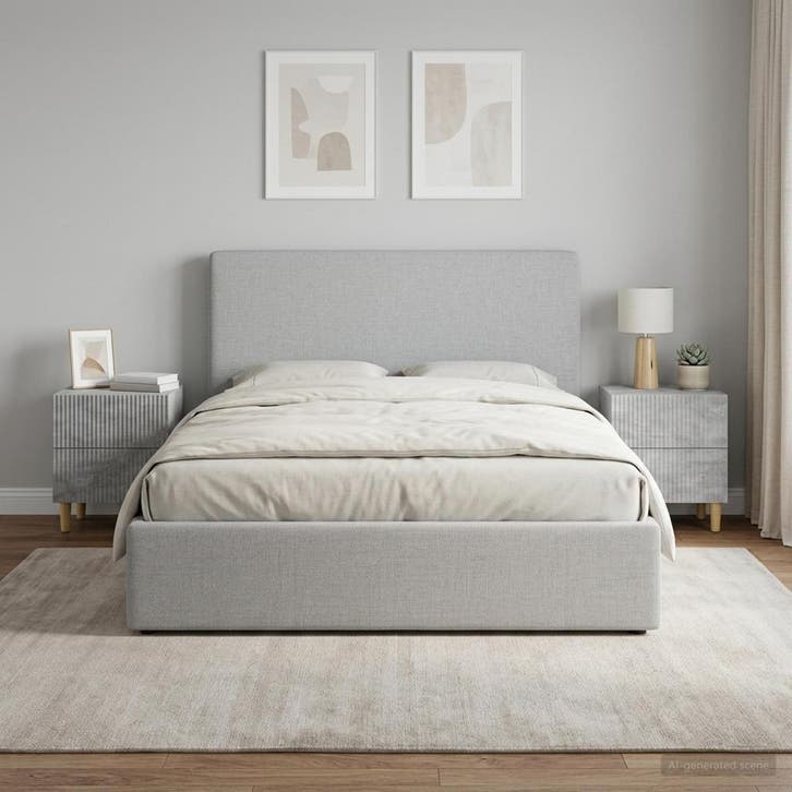vidaXL Nachtkastje 2 pcs Betongrijs 43 x 34,5 x 48 cm, Huis en Inrichting, Slaapkamer | Nachtkastjes, Nieuw, Minder dan 45 cm