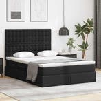 vidaXL Opslag bed met matras met opslag Zwart 140 x 200 cm, Huis en Inrichting, Slaapkamer | Bedden, Verzenden, Nieuw, Zwart, Overige materialen