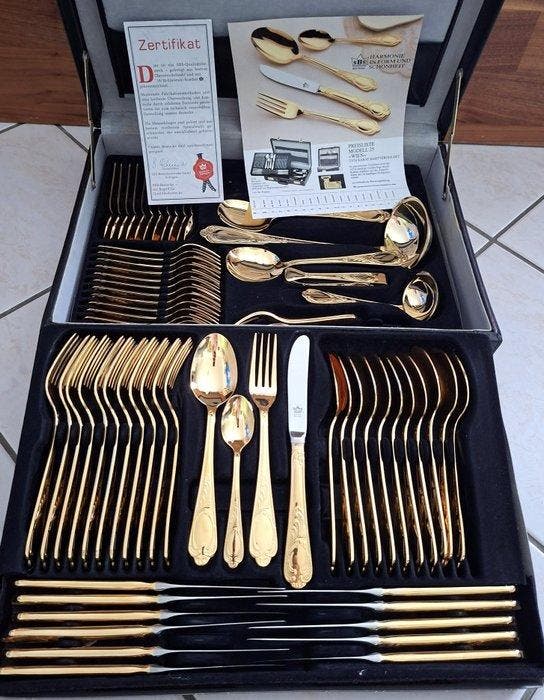 SBS Solingen - Tafelservies - Rokoko-model WIEN 69-delig, Antiek en Kunst, Antiek | Meubels | Tafels