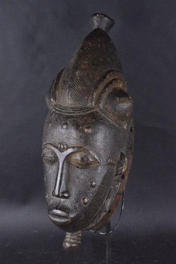 Masker van vreugde Kpan - Baule - Ivoorkust, Antiek en Kunst, Kunst | Niet-Westerse kunst