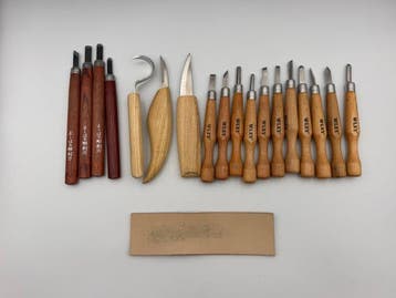 Werkgereedschap Vintage - Japanse houtsnijgereedschappen