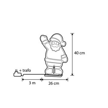 Kerst tafellamp kerstman incl. LED met timer - Infinidade, Huis en Inrichting, Lampen | Overige, Verzenden, Nieuw