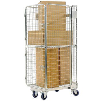 4-Heks rolcontainer 4-heks dubbele deur a-frame nestbaar, Ophalen of Verzenden