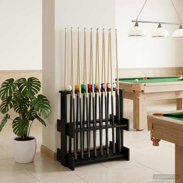 vidaXL Biljartkeu standaard Bewerkt hout 60 x 35 x 60 cm, Sport en Fitness, Biljarten en Poolen, Verzenden, Nieuw