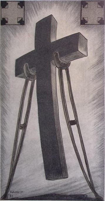 Het symbool van het ,,herboren Oostenrijk op spotprent, Antiek en Kunst, Verzenden