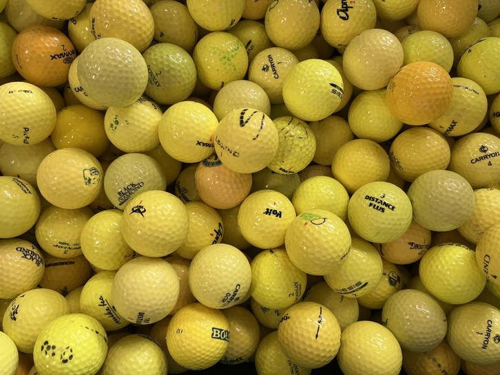 Lakeballs geel | 100 golfballen voor € 40,00 | AANBIEDING!, Sport en Fitness, Golf, Gebruikt, Overige merken, Bal(len), Ophalen of Verzenden