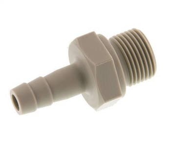G 3/8 Buitendraad x 8mm Polypropylene (PP) Slangpilaar 10, Verzenden, Nieuw