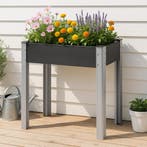 Kweektafel Beverwijk plantenbak 75x40x75 cm donkergrijs [en., Tuin en Terras, Verzenden, Nieuw