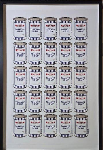 Banksy (1974) - Tesco Soup Cans - Picture On Walls