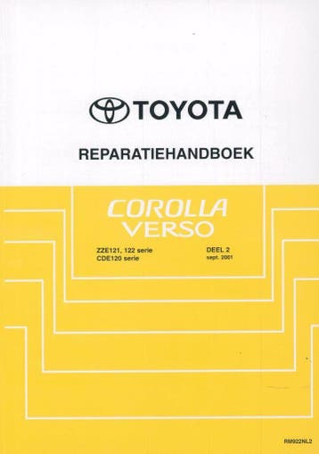 2001 Toyota Corolla Verso reparatiehandboek Nederlands, Auto diversen, Verzenden