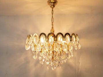 Lamp - Plafondlamp in Empire-stijl - Glas, Nieuw