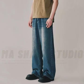 Herfst/Lente Heren Jeans - Loose Fit, Wide Leg, Vintage Wash, Verzenden, Nieuw