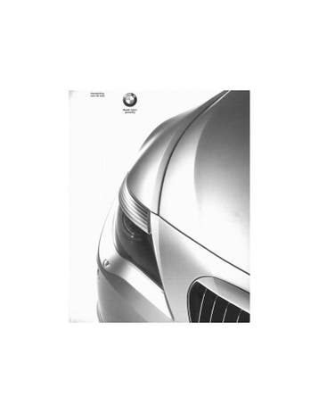 2004 BMW 6 SERIE INSTRUCTIEBOEKJE NEDERLANDS