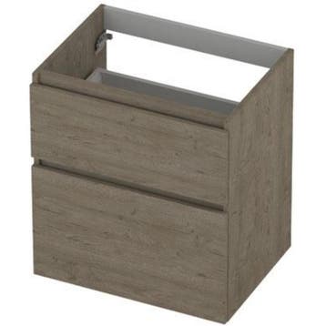 INK - Onderkast 2 Laden Greeploos Hout Decor met Houten, Ophalen of Verzenden, Nieuw