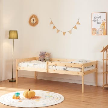 Kinderbed Sonkajärvi met onderschuifbed en matras 90x200 cm, Verzenden, Nieuw