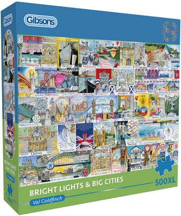 Val Goldfinch - Bright Lights & Big Cities Puzzel (500XL, Verzenden, Nieuw