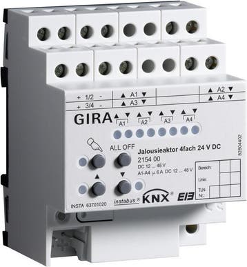 Gira KNX Jaloezie- en Rolluik-bussysteem DIN-rail - 215400, Doe-het-zelf en Verbouw, Elektra en Kabels, Verzenden, Nieuw, Overige typen