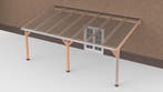 Douglas Terrasoverkapping Polycarbonaat Helder Geschaafd 700, Nieuw