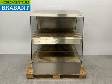 Ubert RVS Warmtevitrine Warmhoudvitrine 90 cm 230V Horeca, Zakelijke goederen, Ophalen of Verzenden, Gebruikt