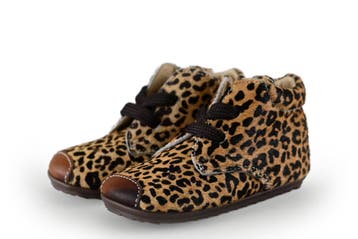 Shoesme Veterschoenen Meisjes in maat 19 Panter, Verzenden, Jongen of Meisje, Schoenen, Zo goed als nieuw
