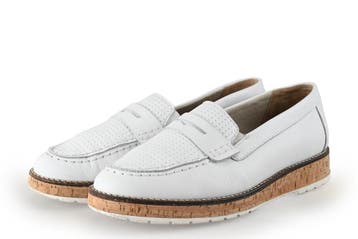Cypres Loafers in maat 38 Wit, Verzenden, Wit, Overige typen, Cypres