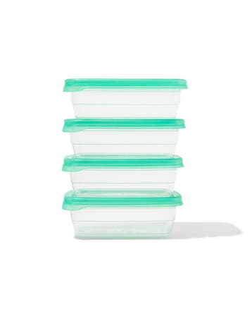 HEMA Vershoudbakjes 300ml - 4 stuks, Verzenden, Nieuw