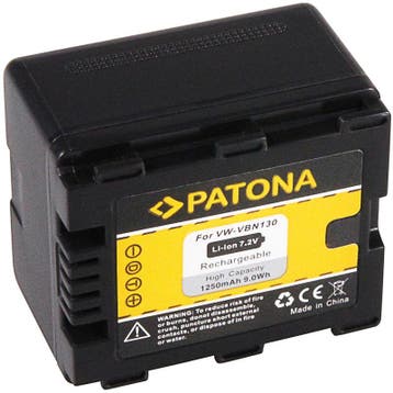 Panasonic VW-VBN130 accu (Patona), Verzenden, Nieuw