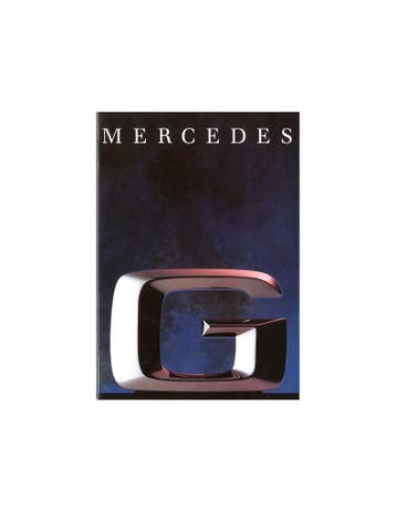 1991 MERCEDES BENZ G KLASSE BROCHURE ENGELS, Nieuw, Author